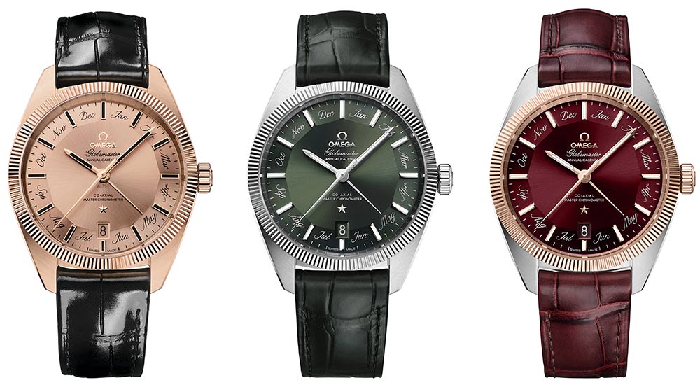 omega globemaster annual calandar collection